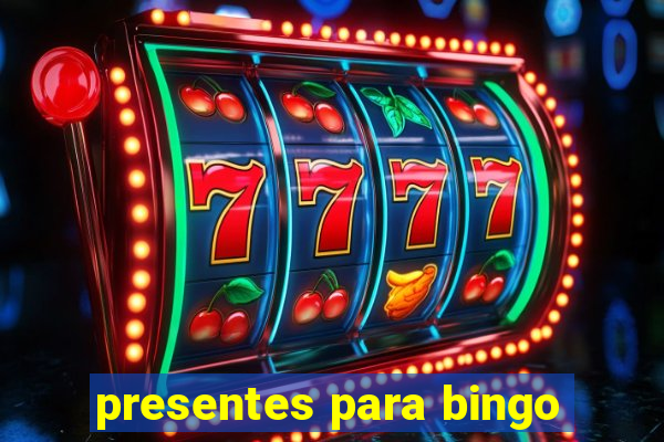 presentes para bingo